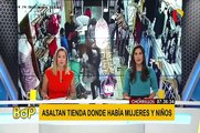 Chorrillos: ladrones armados asaltan tienda de ropa en presencia de niños
