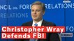 Christopher Wray Defends FBI Against Trump's 'Dirty Cops' Claim