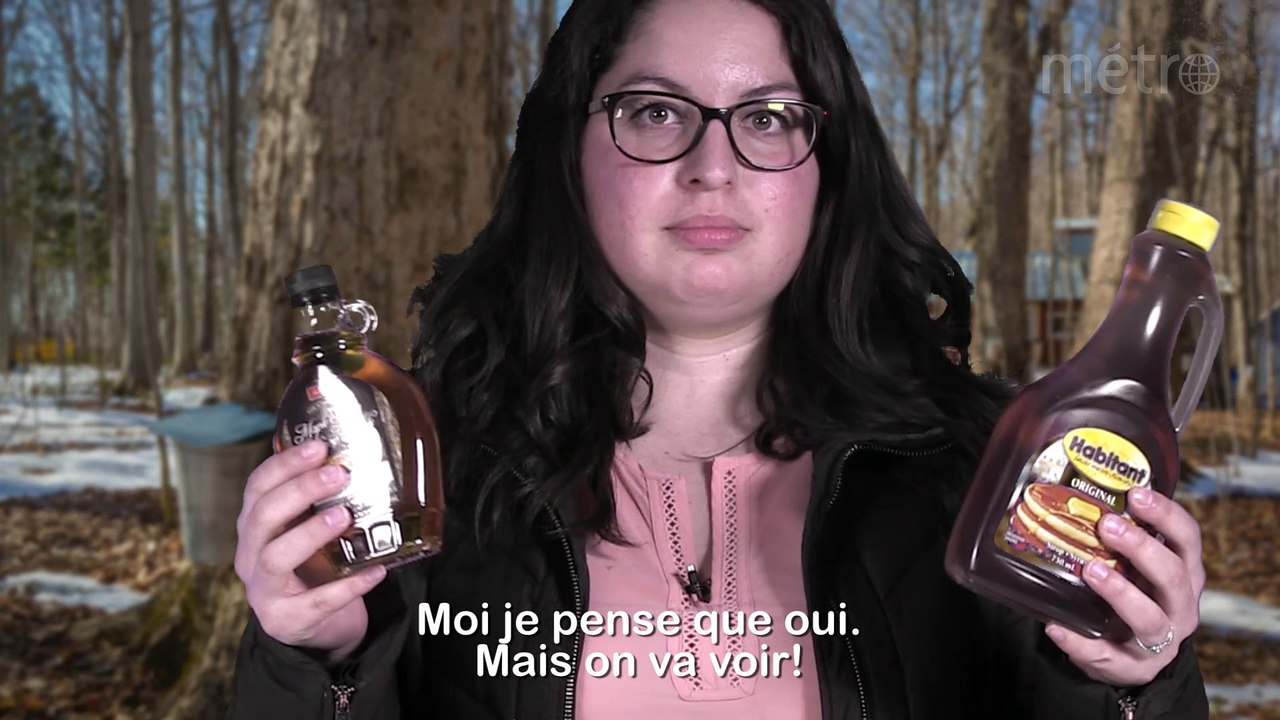 Test de goût - sirop d'érable ou sirop de table_