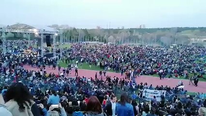 ODTÜ'de şenlikler devam ediyor: 'Devrim' yazıldı