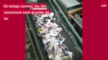 Le recyclage de l'aluminium au centre de tri de Nanterre