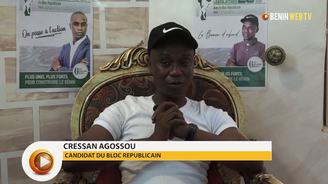 Bénin-législatives 2019: Cressan Agossou appelle au plébiscite du BR dans la 6ème C.E