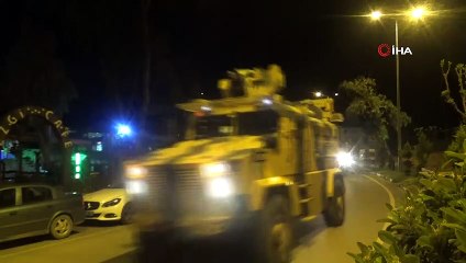 Suriye sınırına askeri araç sevkiyatı