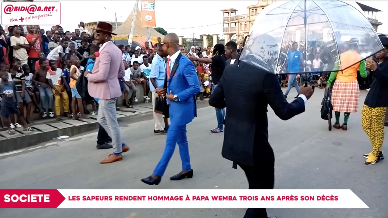 Les SAPEURS rendent hommage à Papa Wemba trois ans après son décès