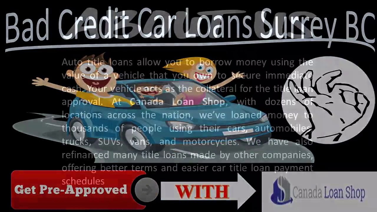 Bad Credit Car Loans Surrey BC