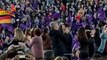 Mitin de Unidas Podemos para cerrar la campaña electoral.