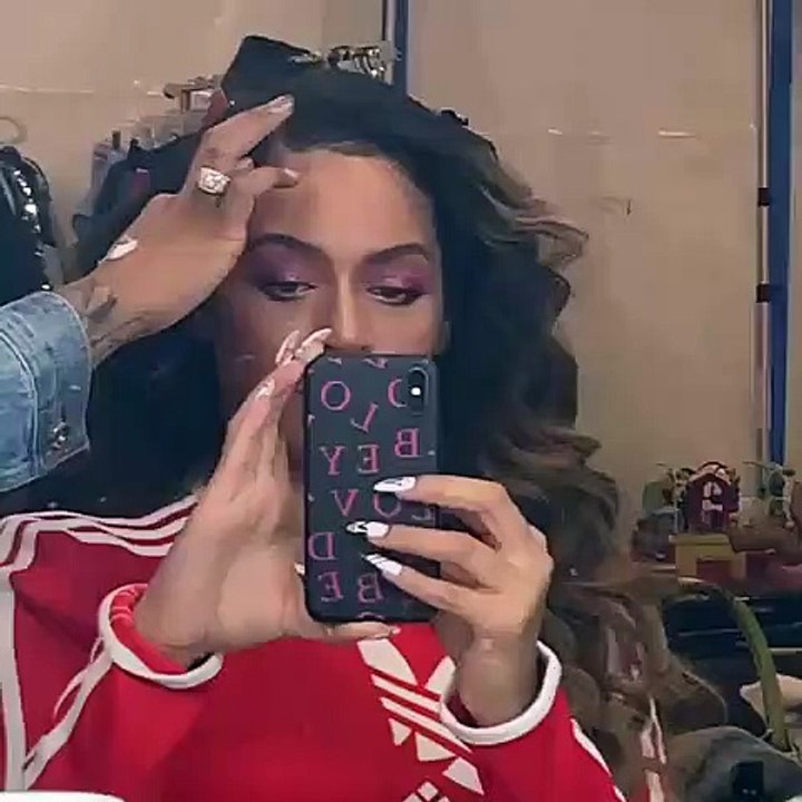 Beyoncé launches her Adidas partnership with authentic IG posts and a video of herself in an Adidas bodysuit, surrounded by all the shoes