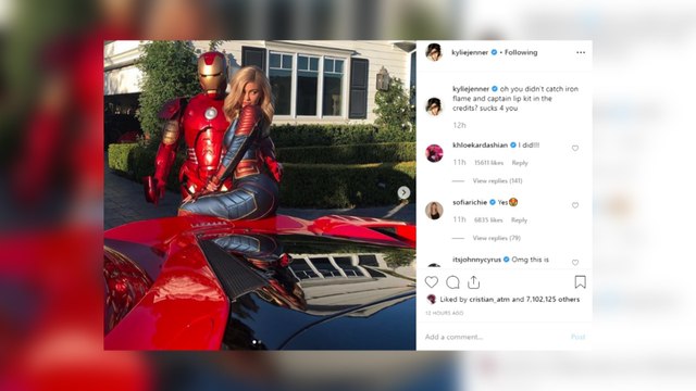 Kylie Jenner se disfraza con su marido de Los Vengadores