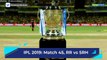 IPL 2019 RR vs SRH Preview