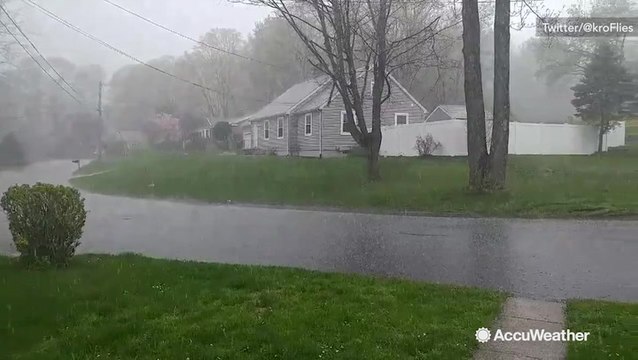 Storms drop heavy rain and hail on Connecticut