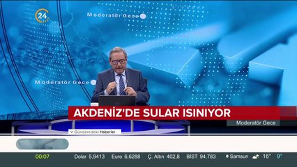 Akdeniz'de sular ısınıyor