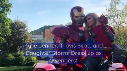 Kylie Jenner, Travis Scott and Daughter Stormi Dress up as 'Avengers'