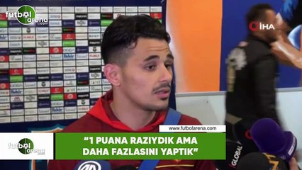 Serdar Gürler: "1 puana razıydık ama daha fazlasını yaptık"