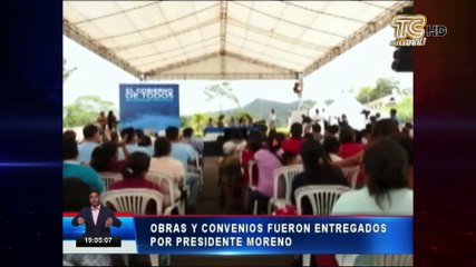 Gobierno entrega obras en Morona Santiago