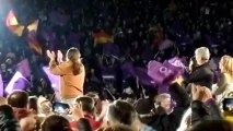 Pablo Iglesias en el mitin fin de campaña de Unidas Podemos.