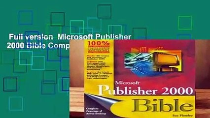 Full version  Microsoft Publisher 2000 Bible Complete