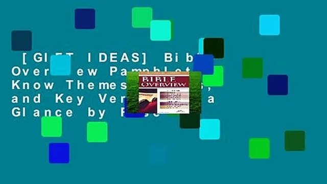 [GIFT IDEAS] Bible Overview Pamphlet: Know Themes, Facts, and Key Verses at a Glance by Rose