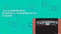 Fox and McDonald s Introduction to Fluid Mechanics Complete