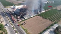Denizli'de Tekstil Fabrikası Alev Alev Yanıyor - Drone