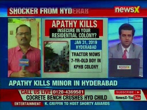6 Year Old Dies after Concrete Bench Topples on him; apathy kills Minor in Hyderabad