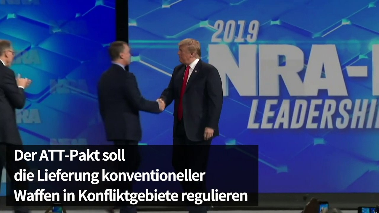 Trump erklärt waffenhandelsvertrag att für nichtig
