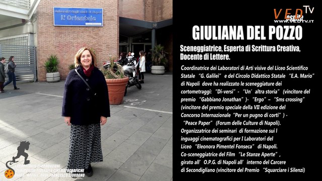Incontro con GIULIANA DEL POZZO-LABORATORIO DI PRODUZIONI AUDIOVISIVE, TEATRALI E CINEMATOGRAFICHE a.a.2018/19 - Prof. Francesco Giordano