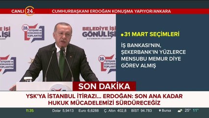 Başkan Erdoğan konuşuyor
