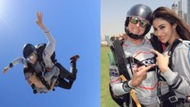 Mouni Roy's Skydiving Pictures goes viral on social media | FilmiBeat