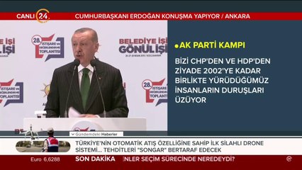 Başkan Erdoğan konuşuyor