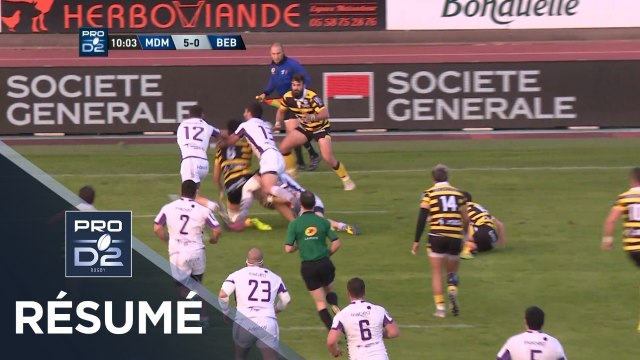 PRO D2 - Résumé Mont-de-Marsan-Bourg-en-Bresse: 48-22 - J29 - Saison 2018/2019