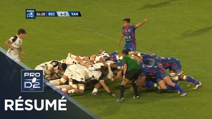 PRO D2 - Résumé Béziers-Vannes: 27-23 - J29 - Saison 2018/2019