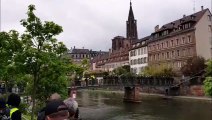 Strasbourg, Gilets jaunes : face à face tendu sur la passerelle des Bateliers