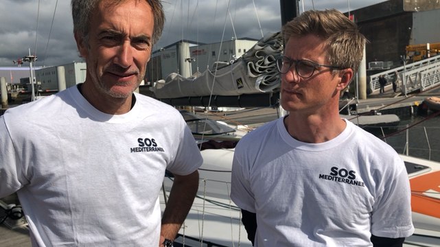 Baptême du Class 40 aux couleurs de SOS Méditerranée