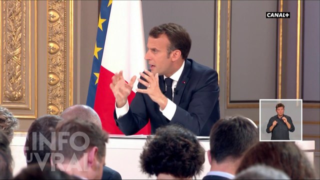 Emmanuel Macron : mesures institutionnelles - L'Info du Vrai du 26/04 - CANAL+