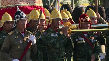 Pomp and tradition marks rehearsal for Thai King's coronation