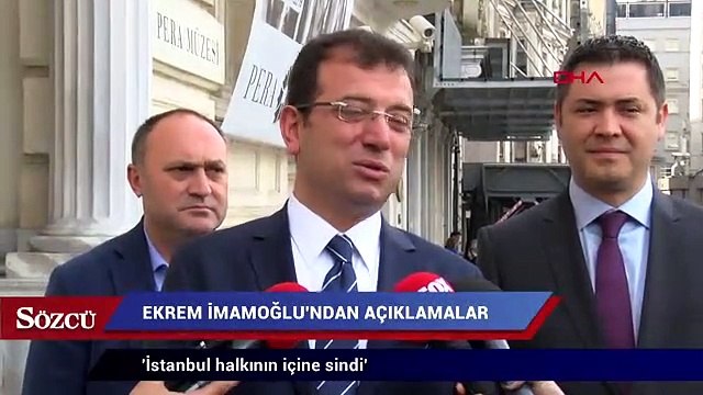 Ekrem İmamoğlu: 'İstanbul halkının gayet içine sinmiş durumdadır'