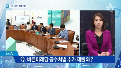 바른미래당 공수처법 추가 제출, 왜?