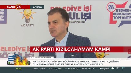 AK Parti Sözcüsü Ömer Çelik konuşuyor