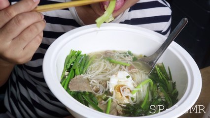 ASMR VIETNAMESE NODDLES WITH PORK AND PIG'S ORGAN (EXOTIC FOOD) | STEVEN PHAN ASMR KING