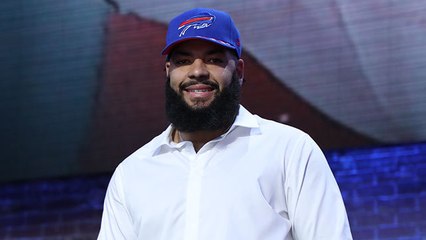Cody Ford gets moment on stage after being drafted by Bills