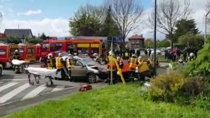 Mulhouse : collision entre deux voitures rue des Romains