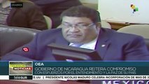 Nicaragua realiza ante OEA balance de diálogos de paz con la oposición