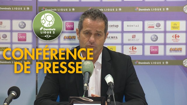 Conférence de presse Grenoble Foot 38 - AS Béziers (4-2) : Philippe HINSCHBERGER (GF38) - Mathieu CHABERT (ASB) - 2018/2019