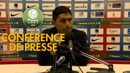 Conférence de presse Châteauroux - Havre AC (1-0) : Nicolas USAI (LBC) - Oswald TANCHOT (HAC) - 2018/2019
