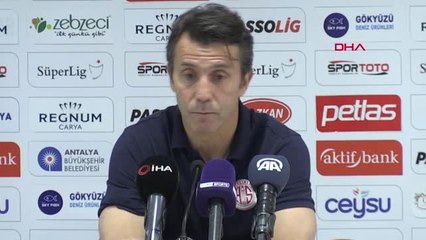 Spor Antalyaspor - Büyükşehir Belediye Erzurumspor Maçının Ardından