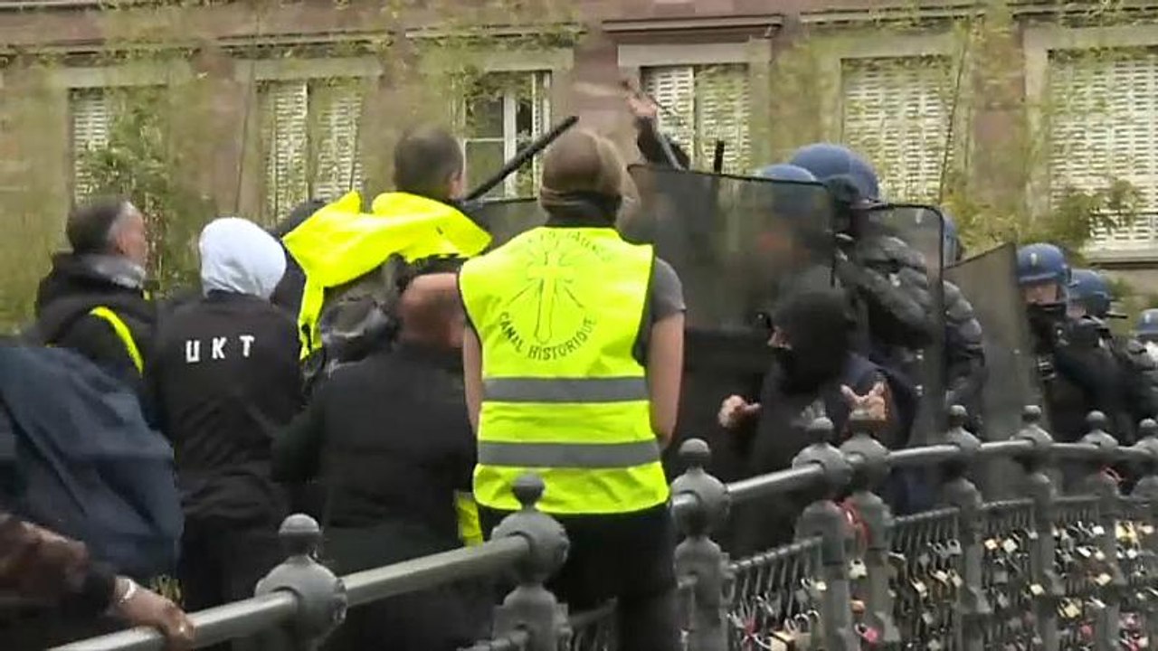 Gelbwesten: Gewalt in Straßburg