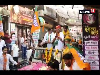 बीजेपी प्रत्याशी गजेंद्र सिंह शेखावत ने रोड शो करके दिखाई ताकत