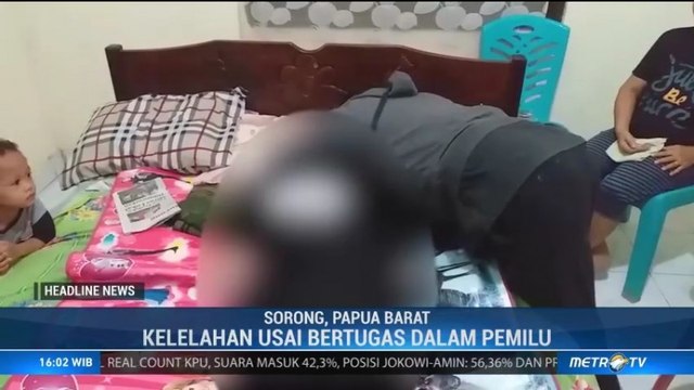 Panitia Pemilu di Sorong Meninggal Dunia Akibat Kelelahan