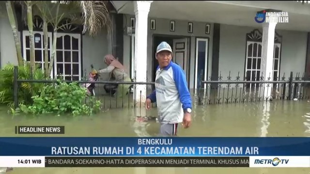 Empat Kecamatan di Bengkulu Terendam Banjir