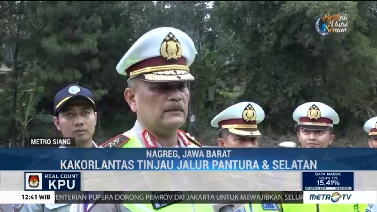 Kakorlantas Polri Tinjau Jalur Mudik Non Tol Jawa